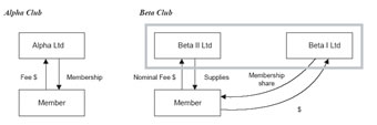 Figure 1 image is of the Alpha Club and Beta Club interactions between club and members.